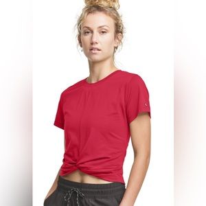 Champion Women’s Red Sport Twist Tee short sleeve crop top